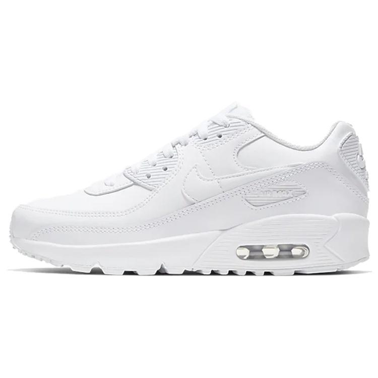 (GS) Nike Air Max 90 Leather White Kids CD6864-100