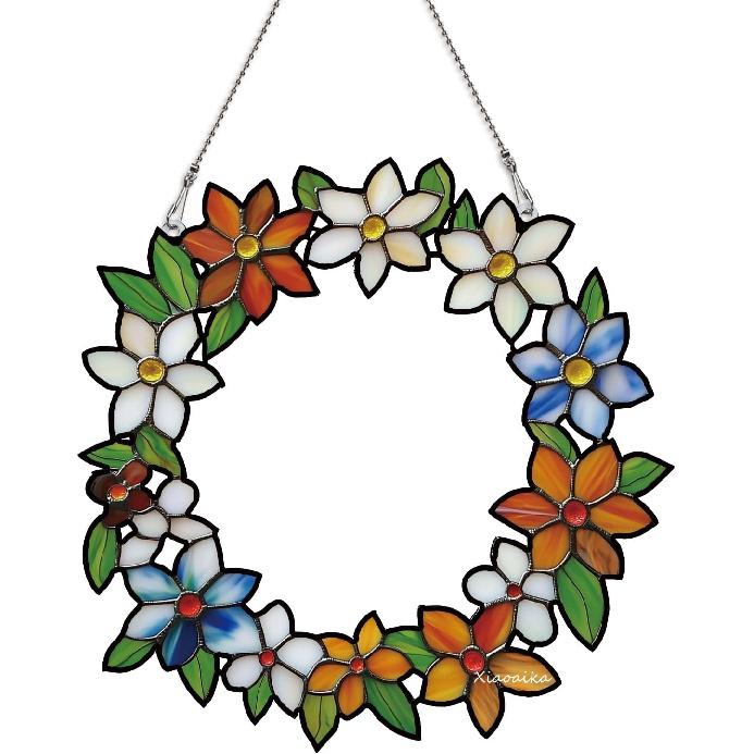Acrylic Stained Glass Style Blue Moon Cat Window Hanging, Lightweight Faux Stained Glass Suncatcher for Home Decor, Cat Wall Decoration, Ideal for