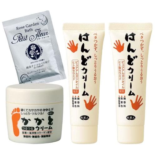 

Heel Smoothing Cream 100g x 1, Hand Cream 40g x 2 Set, Travel Beauty [Bath Additives Included] (Bath Additives Included)