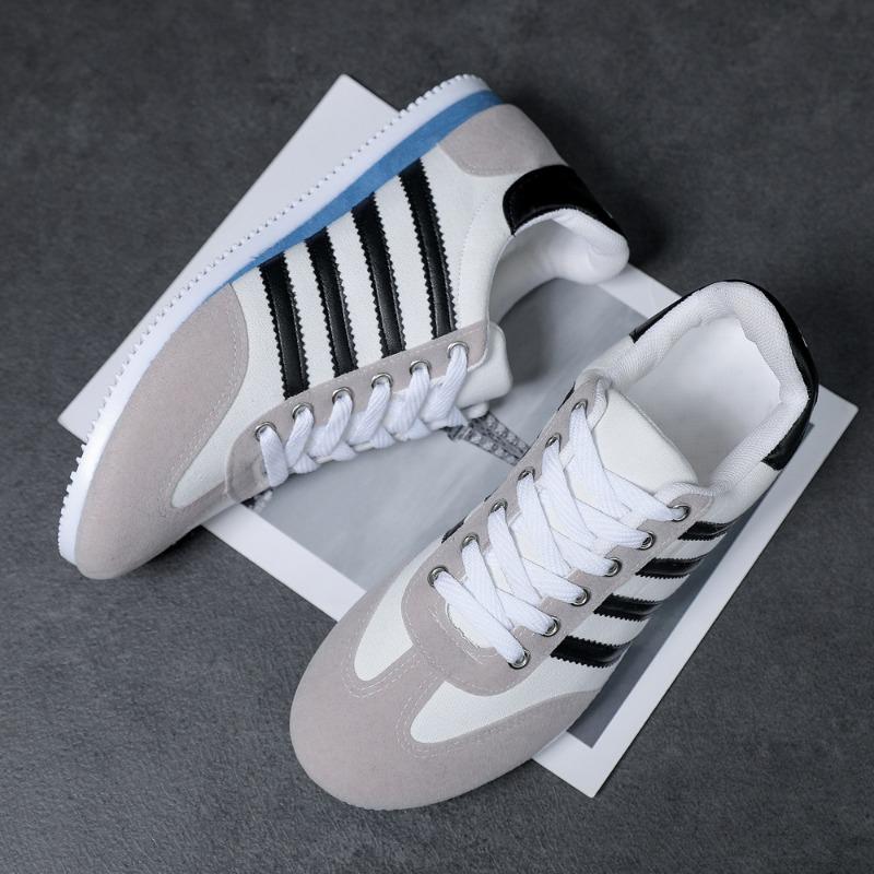 Flat Heel Men's Low Top Casual Shoes Spring and Autumn Daily Round Head Board Shoes Men's Hiking Sports Shoes Men's