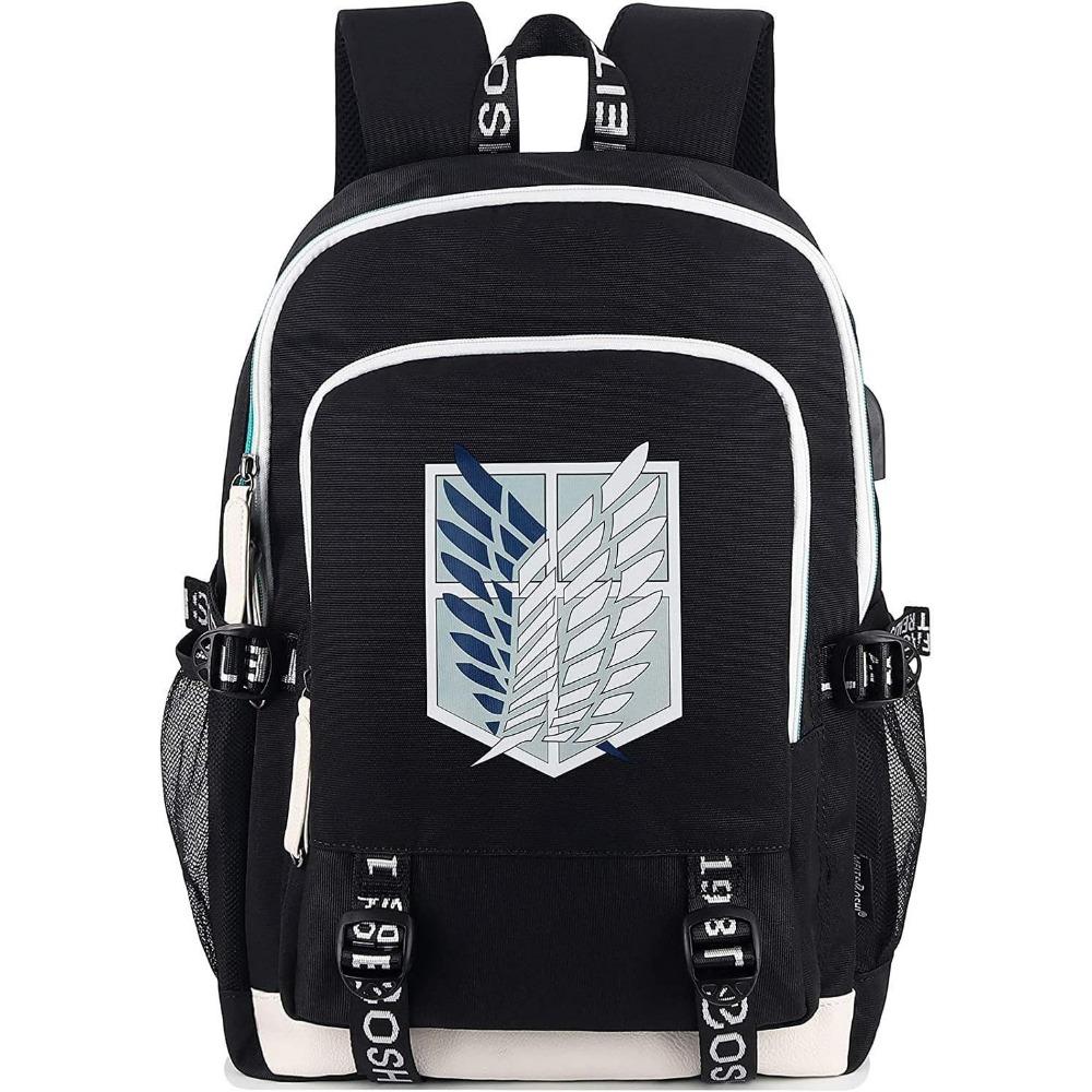 Riman My Hero Academy, surrounding backpack, large-capacity computer bag with USB port, student schoolbag