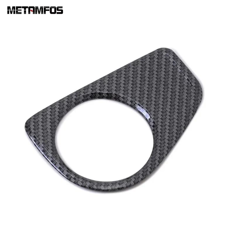 Interior Accessories For Volkswagen VW Atlas Teramont 2017- Carbon Fiber Head Light Lamp Switch Button Cover Trim