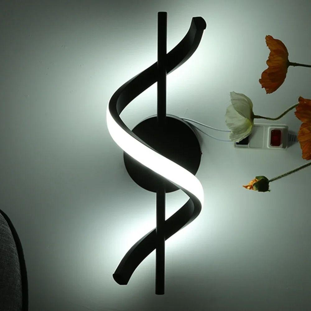 Luxurious Bedside Sconce Spiral Loft Lamps Lighting Decorative LED Wall Lamp  Living Room
