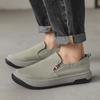 Fashion PARZIVAL Men Canvas Shoes Breathable Ice Silk Men's Loafers Solid Black Grey Green Mens Shoes Slip-on Driving Shoes Moccasins