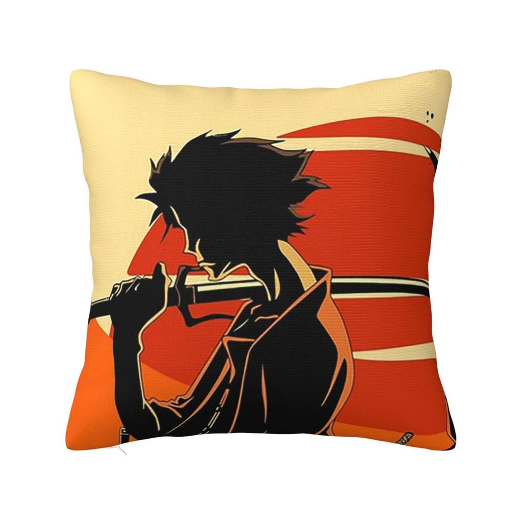 Adventure Samurai Champloo Anime Square Pillowcase Cushion Cover Pillow Case Throw Pillow Cover for Home Sofa Living Room