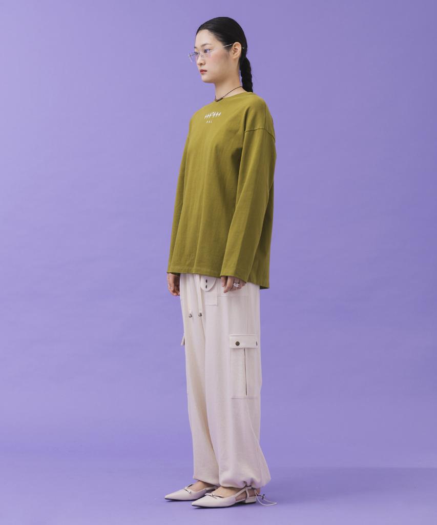 Lalmodeu Cotton Cargo Pants_Natural Ivory