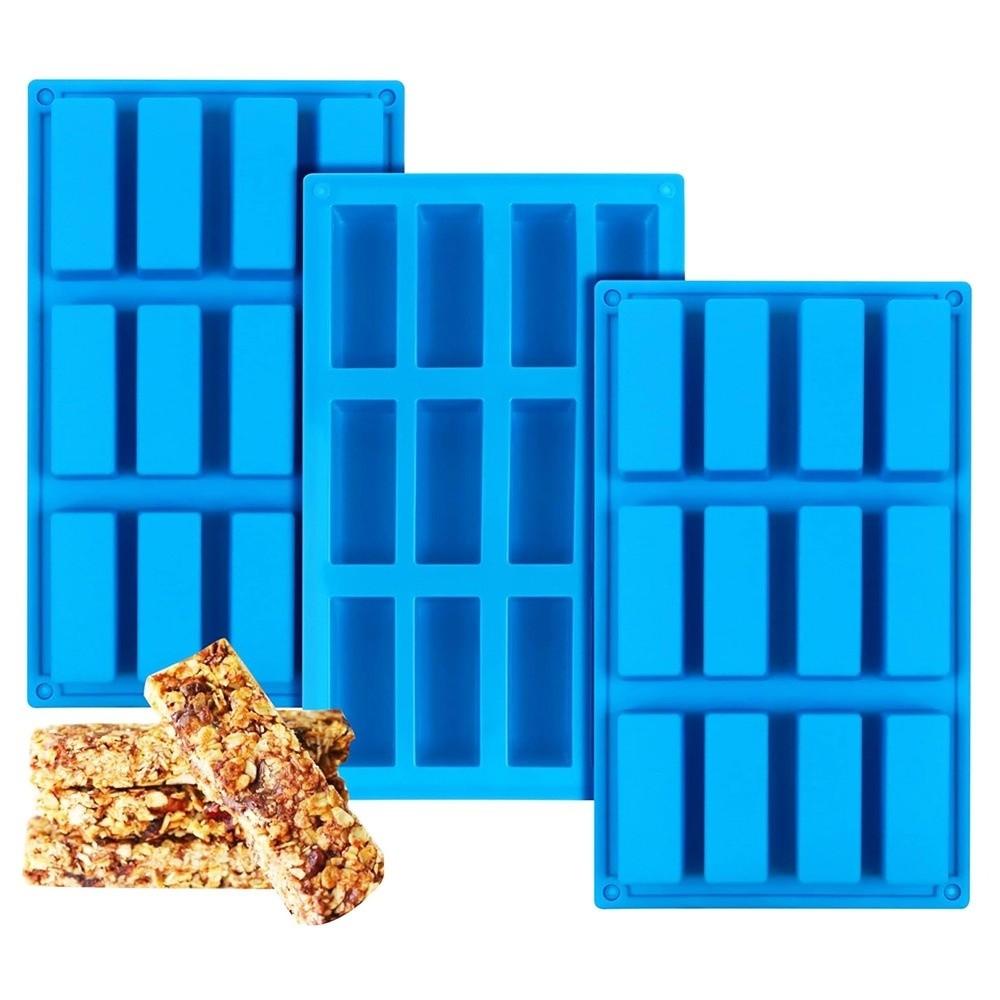 DIY Silicone Candy Molds Rectangle Butter Mold Reusable Silicone Ice Cube Tray  Birthday Gifts