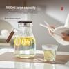 YIHUTEA Handmade High Borosilicate Glass Water Jug