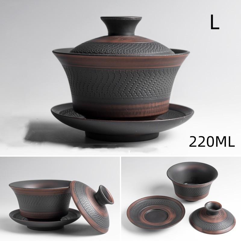 Jianshui Purple Pottery Gaiwan Ceramic Handmade Household Kung Fu Tea Set   Tea Bowl Tea Cup Tea Maker Tea Ceremony