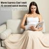 Heated Shawl 3 Gears Electric Thermal Shawl With Zipper Office Electric Blanket For Camping Office Outdoor Travel Bedroom Winter