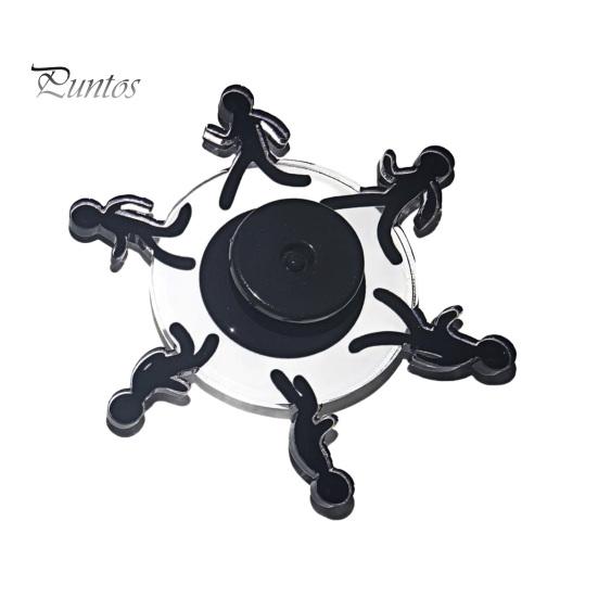 

1/2 шт. Бегущий человечек-спиннер игрушка снятие стресса тревога визуальная иллюзия бегущий человек вращающаяся игрушка дети подростки взрослые палец гироскоп 1pc