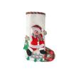 Large Linen Christmas Stockings Christmas Tree Decoration Pendant Cute Candy Gift Bag Holiday Decoration Stockings