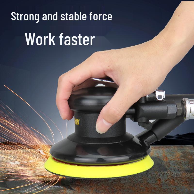 Gaobao 5-inch Air-Powered Pneumatic Sander & Polisher with Vacuum Dust Extraction