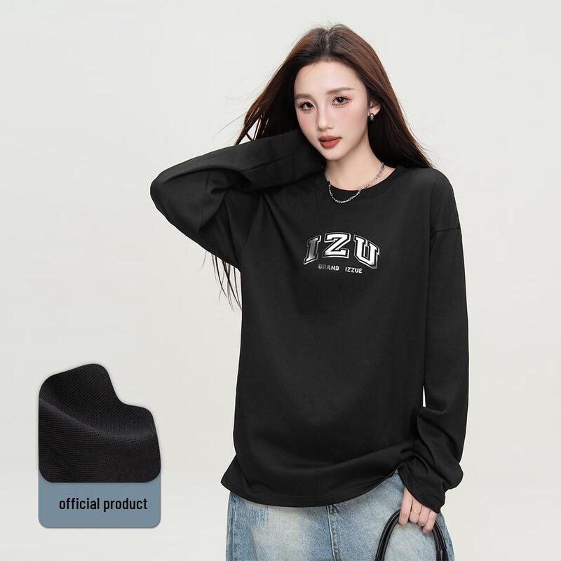 izzue Women's Letter Print Crewneck Sweatshirt