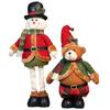 Bear Knitted Christmas Doll Kawaii Santa Claus Stretch Doll Long Legged Elk Doll  Children