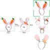 Weiche Plüsch Osterhase Haaraccessoires mit Karotten-Hasen-Design