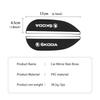 EJIT2 For Skoda PVC Car Rearview Mirror Eyebrow Rain Visor Sun Shade Rainproof Cover VRS Octavia 1 2 3 A7 A5 Fabia Rapid Superb Yeti