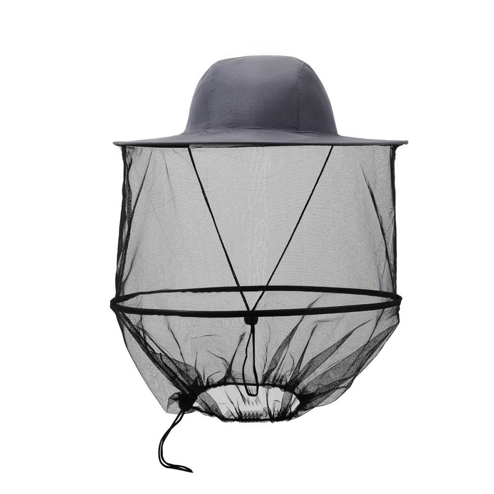 

Mosquito Repellent Fisherman Hat Quick-Drying Sunshade Fishing Cap with Net Outdoor Beekeeping Hat for Hiking Camping Gardening
