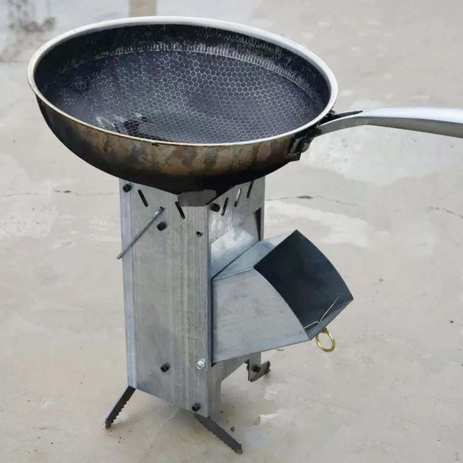 Outdoor Camping Burner Furnace Versatile Metal Compact Picnic Cooking Foldable for Trip