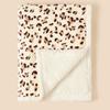 Newborn Winter Double-Layer Fleece Blanket With Folded Edge Baby Swaddle Wrap Stroller Crib Soft Warm Infant Throw