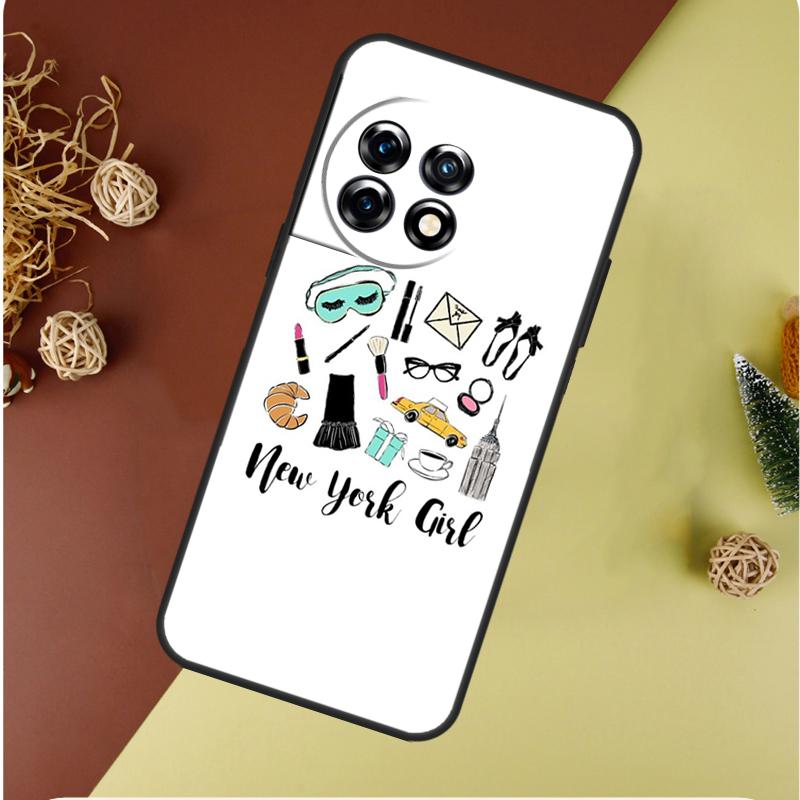 New York Girl For OnePlus 13 13R 12 12R 11 9 10 Pro 8T 9RT 10T 10R Nord 4 CE 2 3 Lite N20 N30 Phone Case