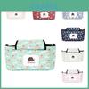 Entzückende Rosa Gepunktete Kinderwagen-Organizer-Tasche Für Baby-Utensilien Mit