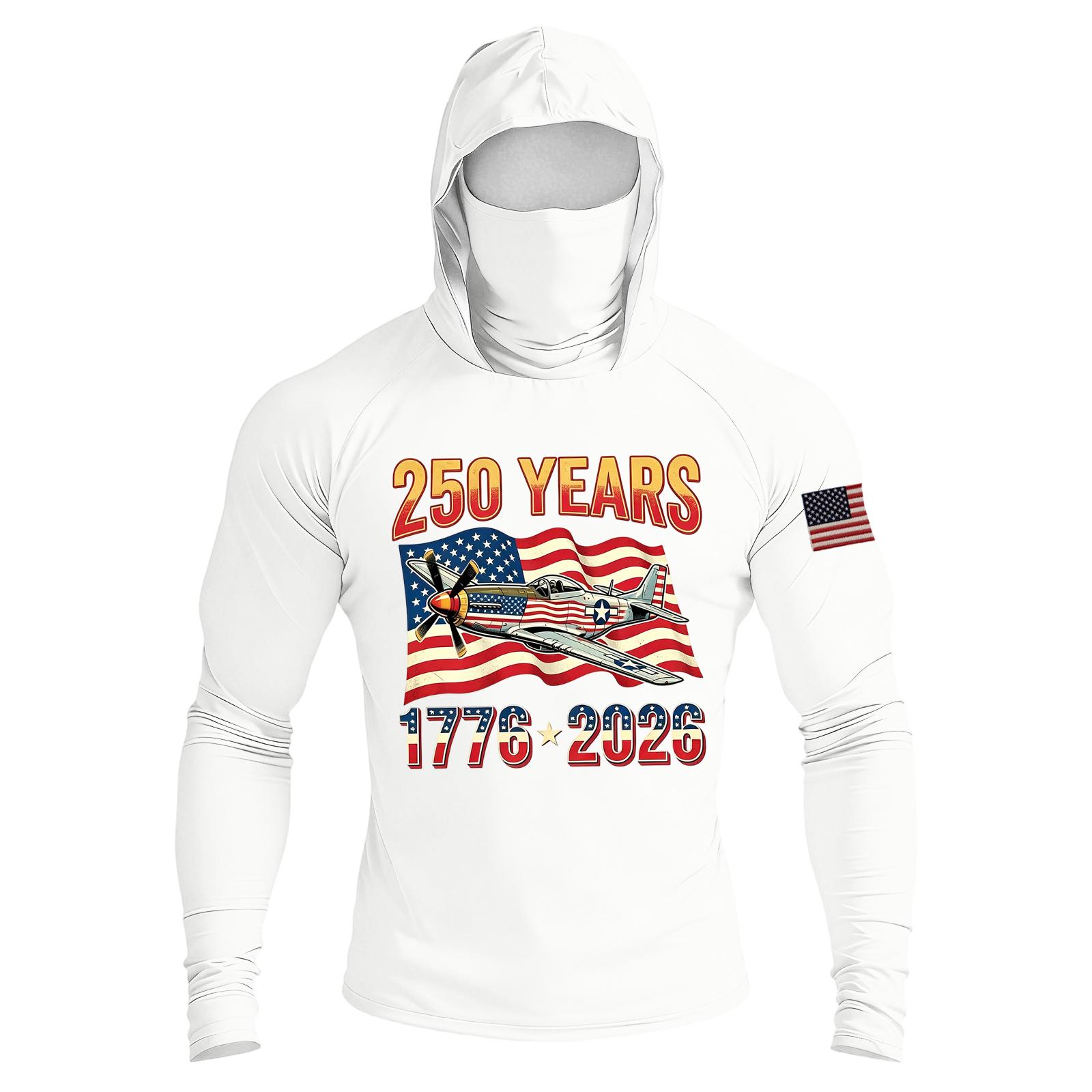 

Men s Casual Raglan Sleeve Hoodie Long Sleeve Sun Protection Shirt Lightweight Breathable Outdoor Sports Top with Hood and Face Cover XXXL білий