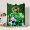1pc Green Lantern Ring Flannel Throw Blanket Soft, Warm & Cozy for Couch, Bed, Office, and Travel Versatile All Season Gift, Christmas present