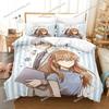 Anime Theme Cute The Ice Guy His Cool Female Colleague Bedding Set Full/Queen Size Duvet Cover Pillowcase Kids Bedroom Soft Set