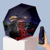 Ladybug Miraculous Imprimat 5?Pliere Mini Umbrelă 8?Umbrelă pliabilă rezistentă la vânt cu nervuri pentru femei, de buzunar