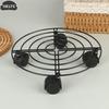 Plant Stands Indoor Metal Flower Pot Stand Heavy Duty Plants Holder With Four Wheels Plant Mobile Trolley For Corner Gardening