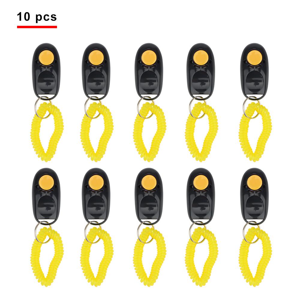 

10pcs Pet Cat Dog Training Clicker Dog Clicker Key Chain With Wrist Strap Puppy Accessories Pet Toy Supplies