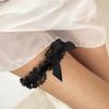 Creative Sexy Lace Bow Thigh Chain Female, Gothic Cross Love Pendant Leg Ring