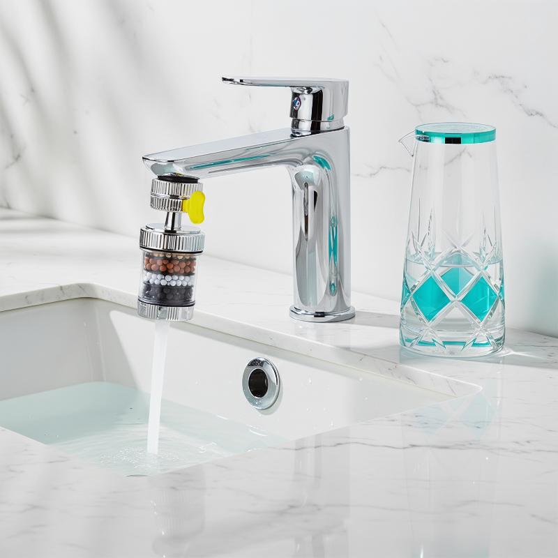 Faucet Filter 6 Layers 360 Rotatable Kitchen Water Purification Tap Attachment for Bathroom Sink