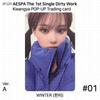 aespa 1º Álbum Single Dirty Work MD Oficial Cartão Colecionável Fotocard KPOP K-POP