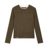 ELLE KIDS Girls' French Style Knitted Faux Two-Piece Top