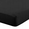 Fitted Cotton Basic Sheet 140X200X30 Black 1 Pc