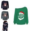 Stylish Women's Christmas Jumper Pullover Loose Fit Sweatshirt For Festive Seasons