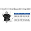 Roată dințată conică 2.5 Mod 20 dinți 2.5M 20T Cu alezaj pentru pană 12 14 15 16 17 18 20 22 24 25mm Angrenaj de acționare la 90 de grade Oțel