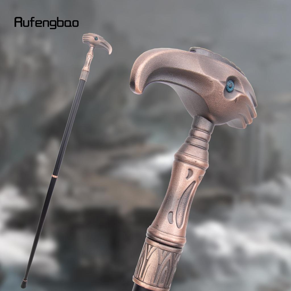 Bengala de cobre decorativa de luxo para cosplay, bengala de águia, bengala elegante e fashion para cosplay, liga de báculo, bengala vintage de 93 cm