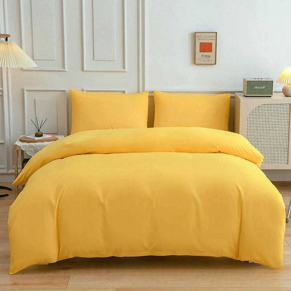 3pcs Lyocell Duvet Cover Set Luxury Solid Silky Cooling Bedding Set Quilt Cover+Pillowcases Twin Queen King Home Use
