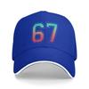 Summer 67 Graphic 6 7 Six Seven Baseball Cap  Running Hippie Fashion Print Sun Trucker Hat Men Women Hot Sale Baseball Caps