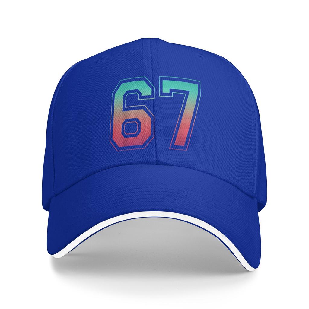 Summer 67 Graphic 6 7 Six Seven Baseball Cap  Running Hippie Fashion Print Sun Trucker Hat Men Women Hot Sale Baseball Caps
