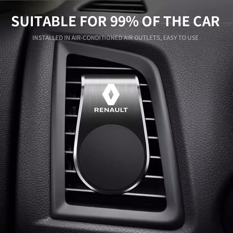 2026 Hot For Renault Hub Caps Car Metal Magnet Phone Holder Car Interior Accessories For Renault Megane 2 3 4 Twingo Clio Talism