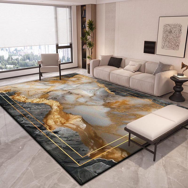Tappeto Grande Astratto di Lusso per Soggiorno Decorazione Moderna Tappeti per Casa Antiscivolo Tappetini per Camera da Letto Salotto Facili da Pulire Tappetino Ingresso