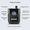 Compacts Rechargeable Air Pumps for Bicycles 150PSI Capacity Light Weight Plastic Construction Travel Cycling Essential