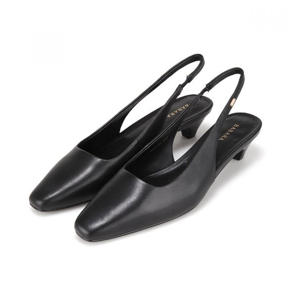 Barbara Simple Basic Slingback Sandals 3cm 2 Colors Bbj127 225/01.black