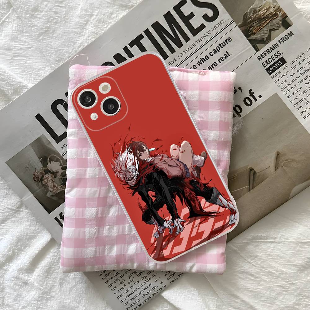 D-Dandadan Anime Transparent Soft Phone Case For iPhone 15 12 14 16 17 13 Plus 11 Pro Max 13 Pro