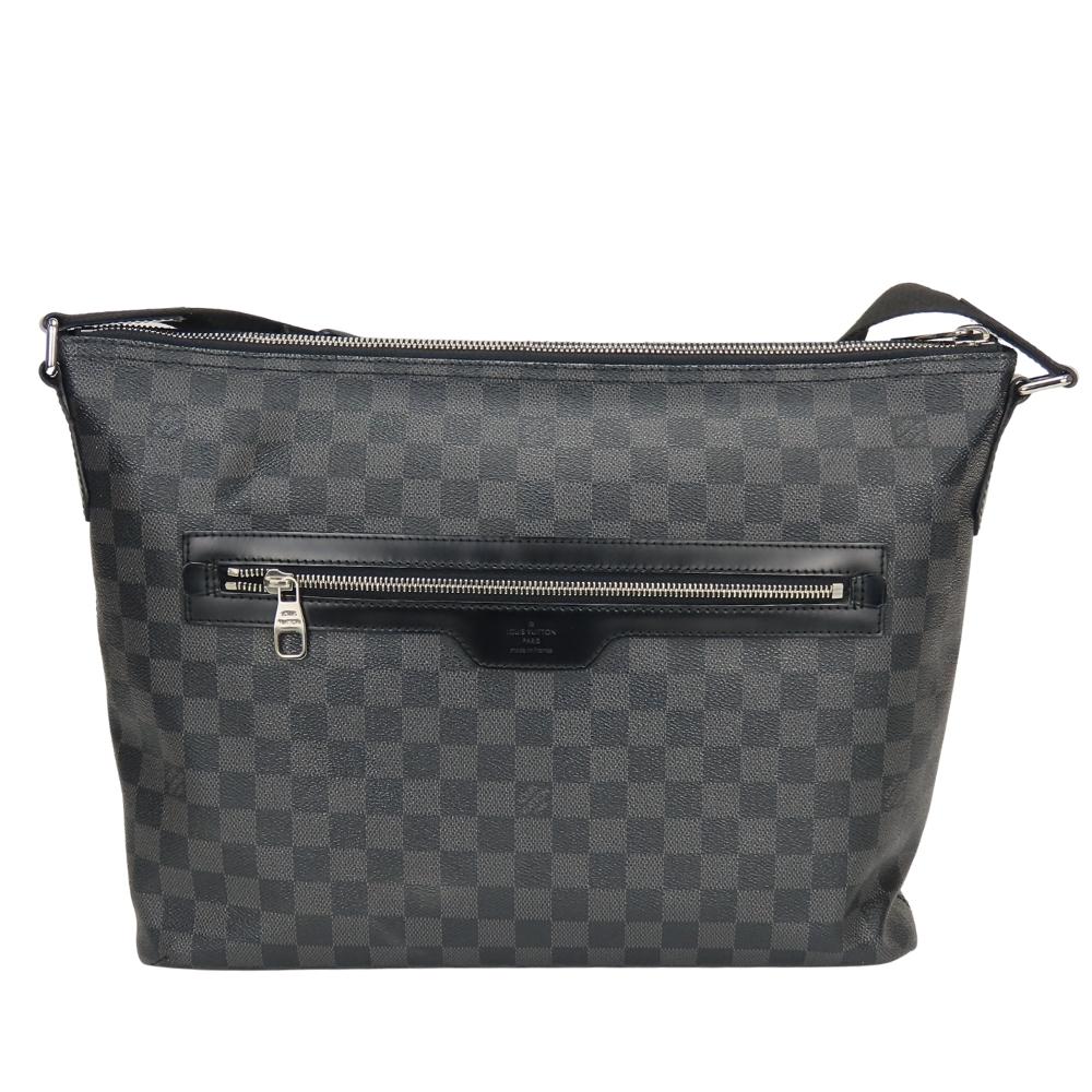 Used LOUIS VUITTON Shoulder Bag Mick MM N41106 Damier Grafitte black Dark gray Messenger