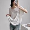 Women's Jazz Dance Loose Short-Sleeve T-Shirt with Back Cutout and Sun Protection